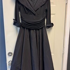 Jessica Black Long Sleeve Dress with petti coat